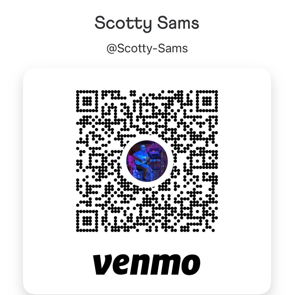 Venmo QR code for Scotty Sams